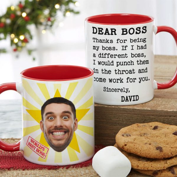 Custom Photo Gifts For Boss Coworker Coffee Mug 07xqti231124