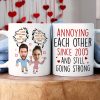 Custom Photo Gifts For Couple Coffee Mug Annoying Each Other