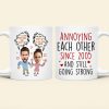 Custom Photo Gifts For Couple Coffee Mug Annoying Each Other