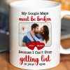 Custom Photo Gifts For Couple Personalized Coffee Mug I Can't Stop Getting Lost In Your Eyes
