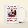 Custom Photo Gifts For Couple Personalized Coffee Mug I Can't Stop Getting Lost In Your Eyes