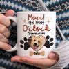 Custom Photo Gifts For Dog Mom Coffee Mug It's Treat O'clock Somewhere