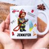Custom Photo Gifts For Kid Firefighter Coffee Mug 05ohti061224