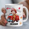 Custom Photo Gifts For Kid Firefighter Coffee Mug 05ohti061224