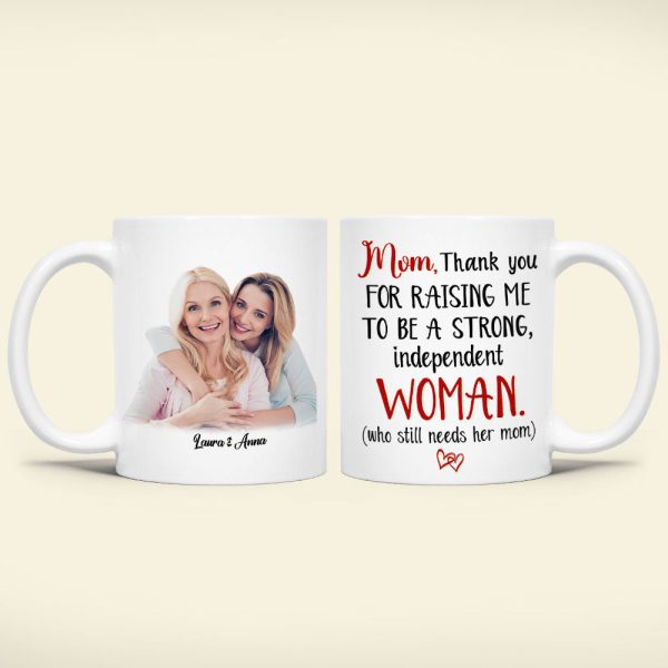 Custom Photo Gifts For Mothers Coffee Mug Mom Thank You For Raising Me