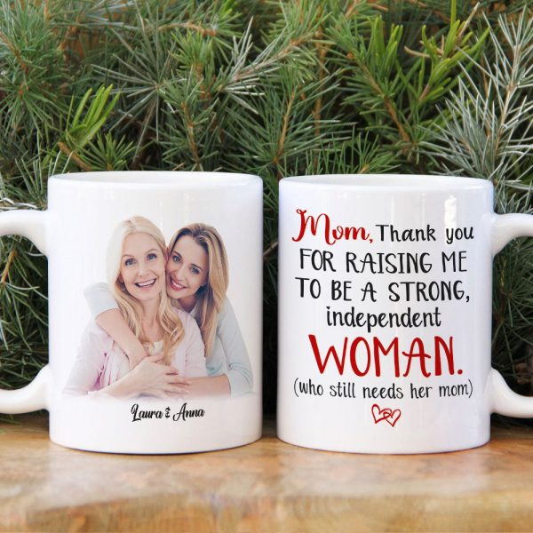 Custom Photo Gifts For Mothers Coffee Mug Mom Thank You For Raising Me