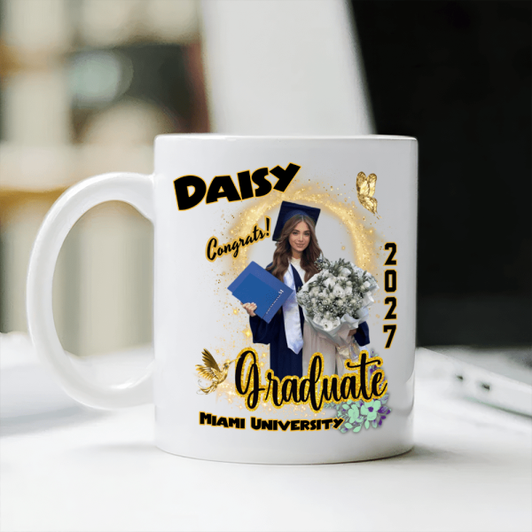 Custom Photo Graduation 2026 White Mug - Unique Keepsake Gift for Proud Grads LM32 893047