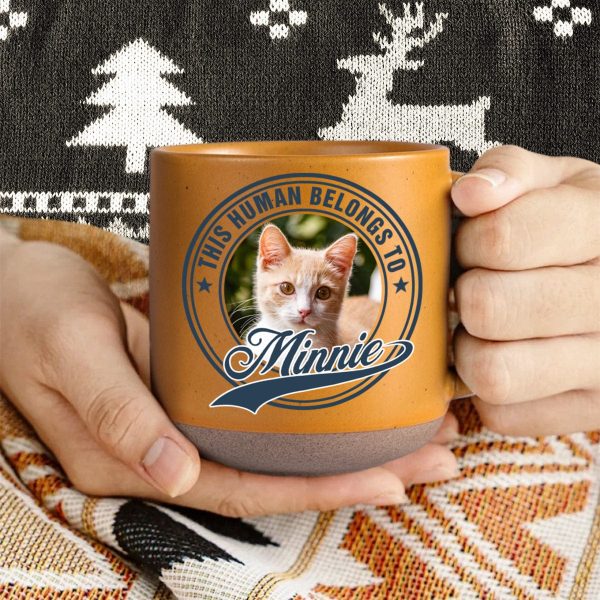 Custom Photo Human Belongs To Dog Cat Pet Pottery Mug TH10 892101