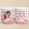 Custom Photo I Can't Help Falling In Love With You - Couple Personalized Custom 3D Inflated Effect Printed Mug - Gift For Husband Wife, Anniversary