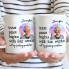 Custom Photo Inner Peace Begins With Four Words - Personalized Mug