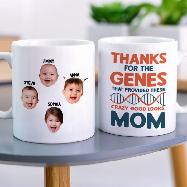 Custom Photo Kid, Good Looks, Mom, Personalized Mug, Gift For Mother, 231223