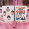 Custom Photo Kid, Good Looks, Mom, Personalized Mug, Gift For Mother