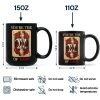 Custom Photo King Of Dads - Personalized Black Mug