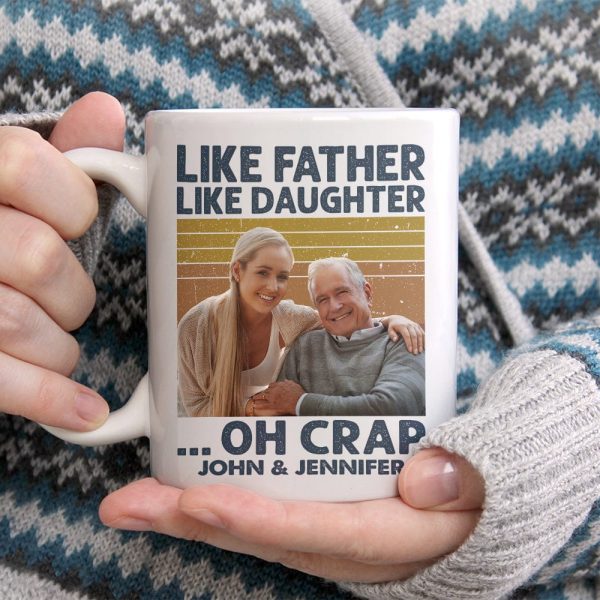 Custom Photo Like Father Like Daughter Family Mug N304 890315