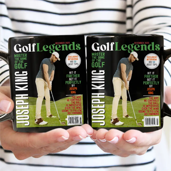 Custom Photo Magazine GolfLegends - Personalized Mug