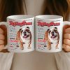 Custom Photo Magazine Mug - Personalized Birthday Gifts For Dog Lovers, Dog Dad And Mom - Smiling Because Of You