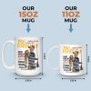Custom Photo Magazine Mug - Personalized Birthday Gifts For Fisherman - Small Kid Big Happy