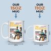 Custom Photo Magazine Mug - Personalized Birthday Gifts For Fisherman - The Catch Of A Lifetime