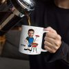 Custom Photo Mr. Good Looking Is Cooking Grilling Apron - Personalized White Edge-to-Edge Mug