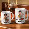 Custom Photo Mr. Good Looking Is Cooking Grilling Apron - Personalized White Edge-to-Edge Mug