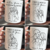 Custom Photo Mug - Personalized Anniversary Wedding Gifts For Husband And Wife, Him And Her - Growing Old Side By Side