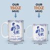 Custom Photo Mug - Personalized Anniversary Wedding Gifts For Husband And Wife, Him And Her - Holding Hearts Through Everything
