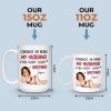 Custom Photo Mug - Personalized Anniversary Wedding Gifts For Husband And Wife, Him And Her - You Me Always Forever