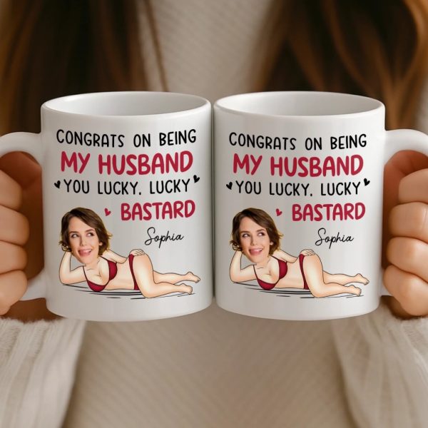Custom Photo Mug - Personalized Anniversary Wedding Gifts For Husband And Wife, Him And Her - You Me Always Forever