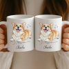 Custom Photo Mug - Personalized Christmas Birthday Gifts For Dog Cat Lovers, Dog Dad And Mom, Cat Owners - Dog Hair Is My Glitter