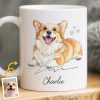 Custom Photo Mug - Personalized Christmas Birthday Gifts For Dog Cat Lovers, Dog Dad And Mom, Cat Owners - Dog Hair Is My Glitter