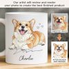 Custom Photo Mug - Personalized Christmas Birthday Gifts For Dog Cat Lovers, Dog Dad And Mom, Cat Owners - Dog Hair Is My Glitter