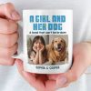 Custom Photo Mug - Personalized Christmas Birthday Gifts For Dog Cat Lovers, Dog Dad And Mom, Cat Owners - Little Girl, Big Love