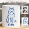 Custom Photo Mug - Personalized Christmas Birthday Gifts For Dog Cat Lovers, Dog Dad And Mom, Cat Owners - Love Begins With A Wet Nose