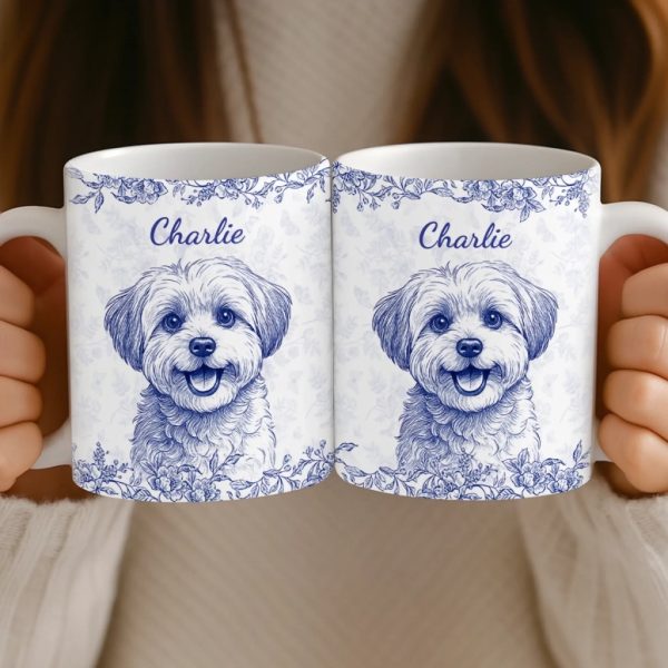 Custom Photo Mug - Personalized Christmas Birthday Gifts For Dog Cat Lovers, Dog Dad And Mom, Cat Owners - Pawsitive Chaos Only