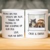 Custom Photo Mug - Personalized Christmas Birthday Gifts For Dog Cat Lovers, Dog Dad And Mom, Cat Owners - Your Daily Chore Reminder