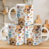 Custom Photo My Cat Runs The House, I Just Pay The Rent - Dog & Cat Personalized Custom 3D Inflated Effect Printed Mug - Gift For Pet Owners, Pet Lovers