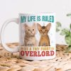Custom Photo My Life Is Ruled By A Tiny Furry Overlord Cat Mug N304 889770