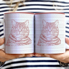 Custom Photo Pencil Drawing Dog Cat Parents Hidden Message - Personalized White Edge-to-Edge Mug