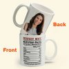 Custom Photo Perfect Wife Nutrition Facts - Personalized Ceramic Mug - Gift For Couple, Husband Wife NH96