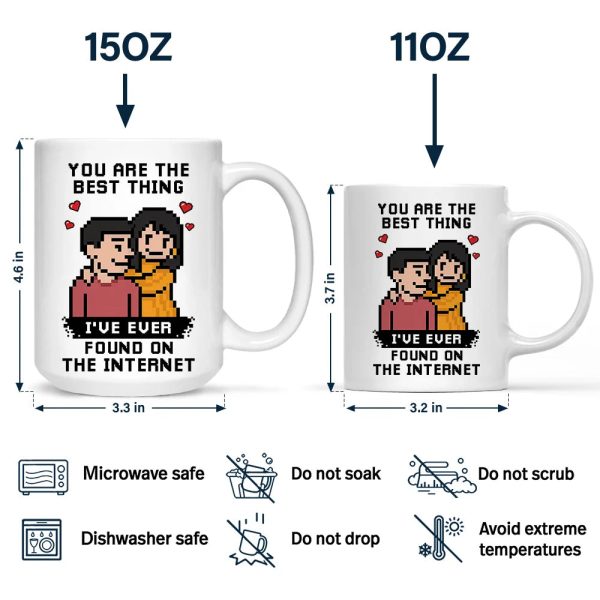 Custom Photo Pixel Art Effect Found On The Internet - Personalized Mug