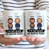 Custom Photo Pixel Art Standee Started With A Message - Personalized Mug