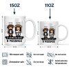 Custom Photo Pixel Art Standee Started With A Message - Personalized Mug