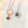 Custom Photo Projection Heart Necklace Gift Set