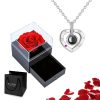 Custom Photo Projection Heart Necklace Gift Set