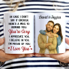 Custom Photo Realistic Watercolor Art In Case I Don't Say It Enough - Personalized White Edge-to-Edge Mug