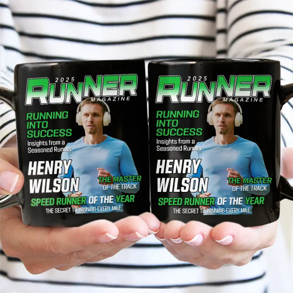 Custom Photo Runner Magazine - Personalized Mug