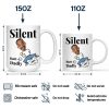Custom Photo Silent Butt Dadly - Personalized Mug
