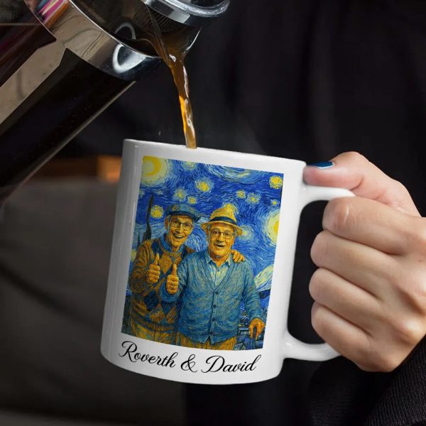 Custom Photo Starry Night Couple When We Get To The End Of Our Lives Together - Personalized Mug