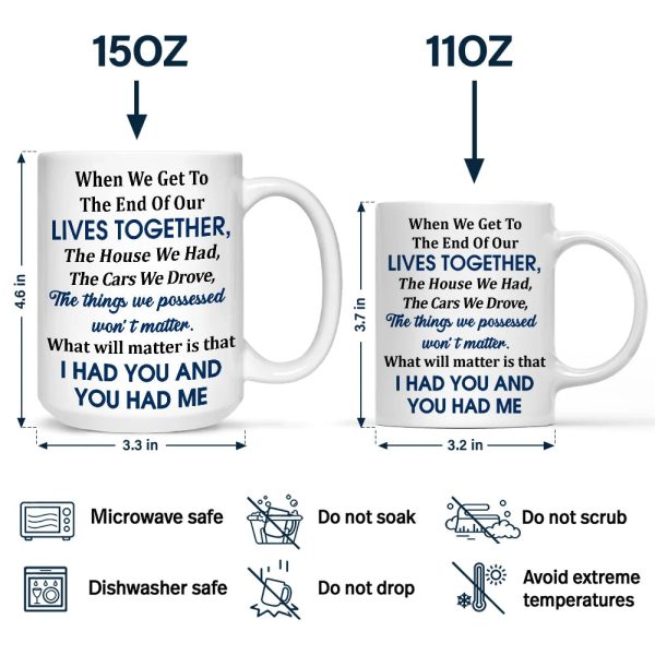 Custom Photo Starry Night Couple When We Get To The End Of Our Lives Together - Personalized Mug