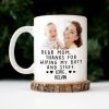 Custom Photo Thanks For Wiping My Butt And Stuff - Gift For Mom, Mother, New Mom - Personalized Mug